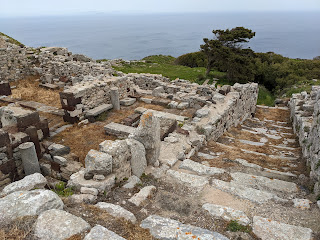 Archeological site of Ancient Thera (Santorini) – view east toward Anafi.