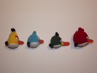 mini angry birds amigurumi