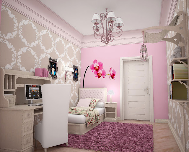 Girls Bedroom Wall Ideas