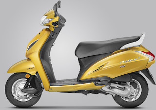 Honda Activa 5GDazzle Yellow Metallic colour 2018