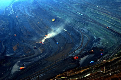 World�s Largest Artificial Pit -West Open Pit of Fushun Coal Mine 