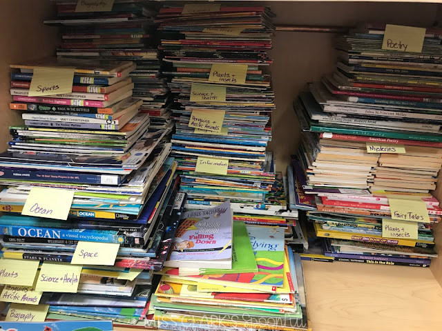 organized classroom library