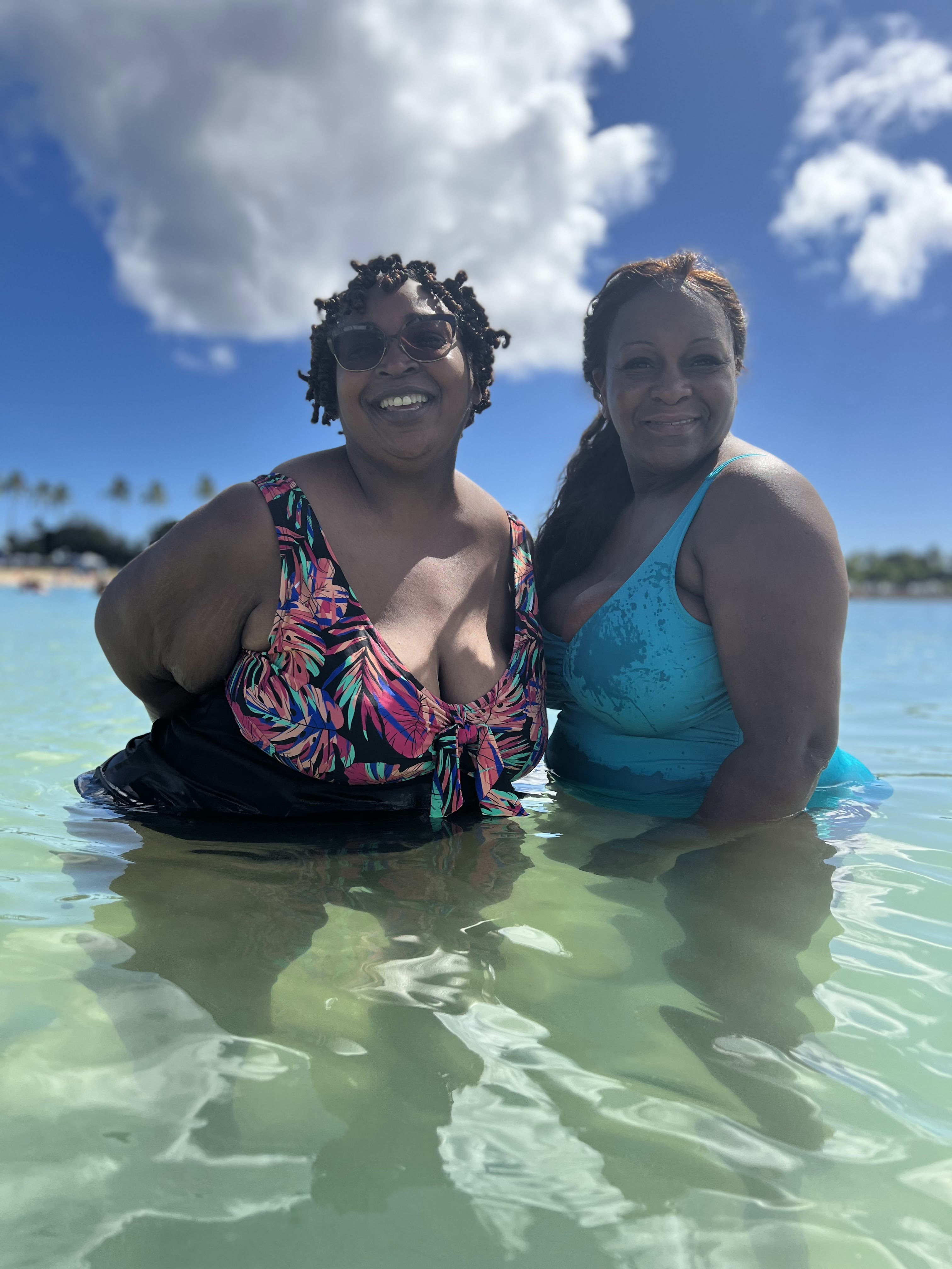 Hawaii vacation, Honolulu, plus size swimsuits, Woman within swimsuits