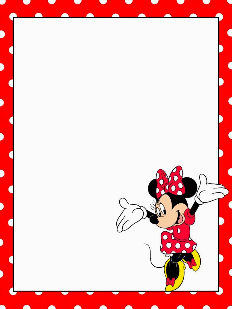 Minnie in Red Free Printable Notebook. - Oh My Fiesta! in english