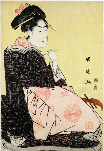 Ukiyo-e. Träsnitt. Yakusha-e. Kunimasa.