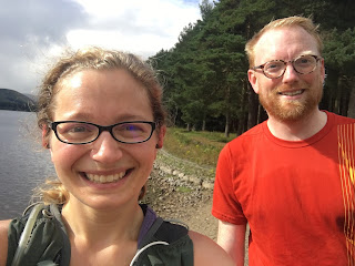 Me and Andy with Gladhouse Reservoir behind us.