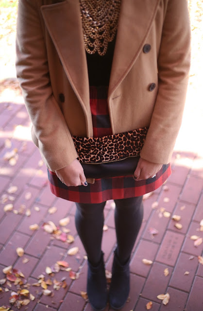 holiday style, how to wear a pea coat, pattern mixing