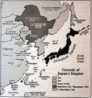 Mapa expansión Imperio de Japón