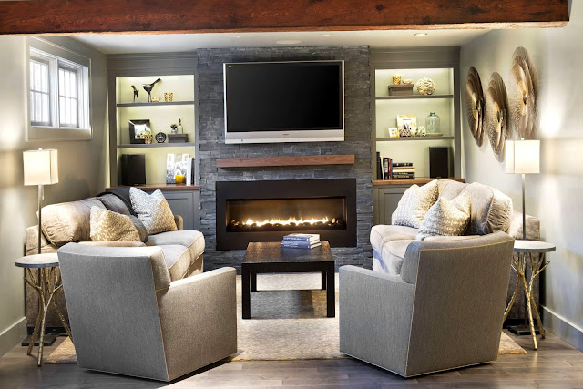 living room decor ideas with fireplace