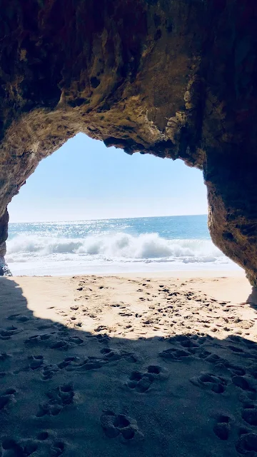 Cave, Waves, Beach, Sea, Sand
