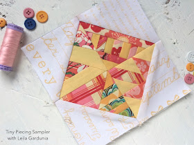 6" quilt block tutorial, made with foundation paper pieced Scrappy Triangles