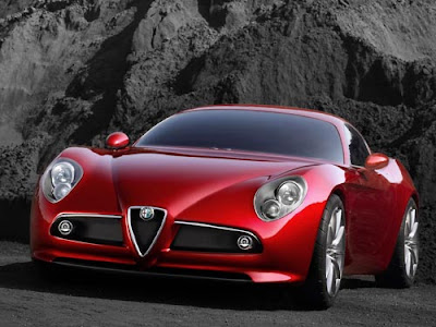 Alfa Romeo 8c Wallpaper Red color Front