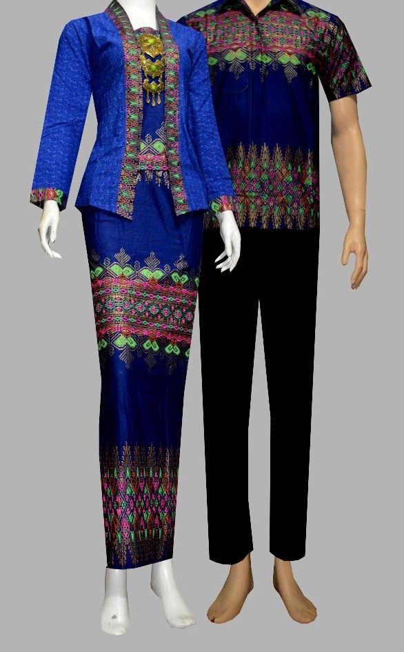  34 model baju  kebaya batik  couple modern untuk 