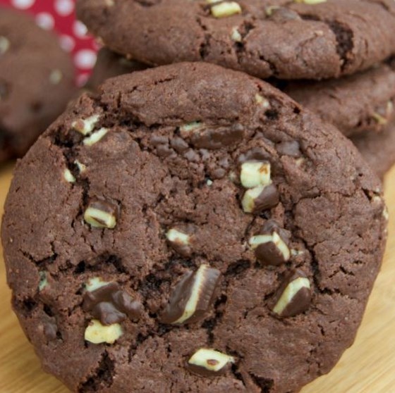 Mint Chocolate Andes Cookies #Cookies #Chocolate