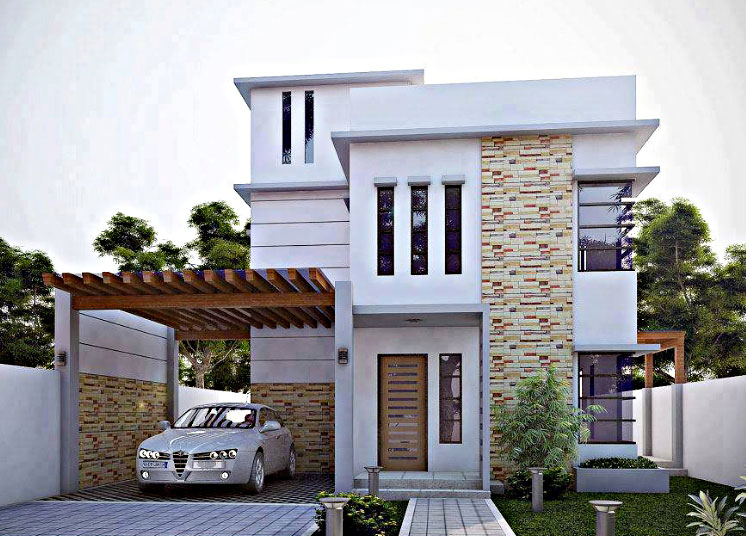 9 Contoh Desain Rumah  Minimalis  Biaya 150 Juta  200  Juta  