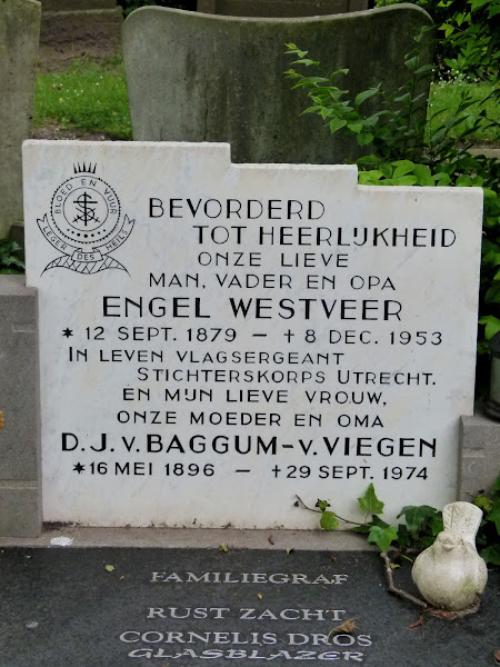 Graf Vlagsergeant Engel Westveer, begraafplaats Soestbergen, Utrecht