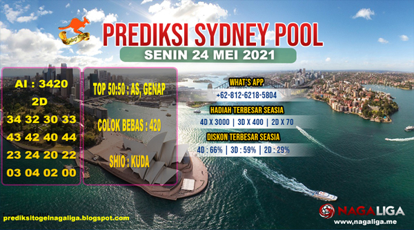 PREDIKSI SYDNEY  SENIN 24 MEI 2021