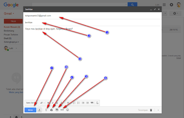 cara mengirim email lewat gmail dengan mudah