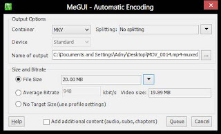 Tutorial Cara Encoding Video Menggunakan MeGUI Pada Windows