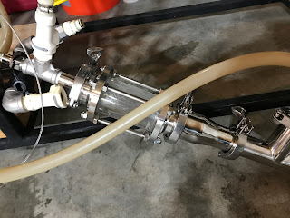 Complete RIMS tube with hoses connected