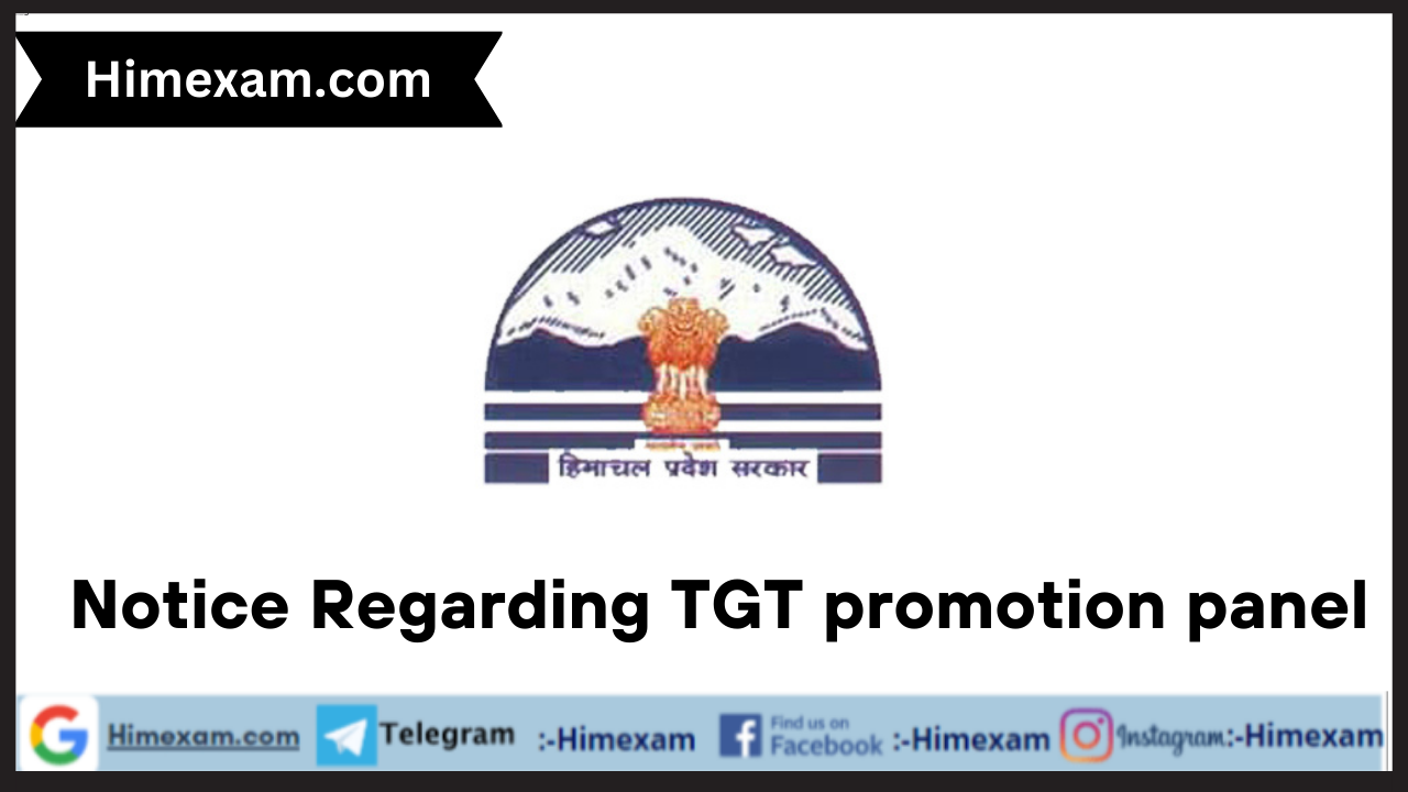 Notice Regarding TGT promotion panel