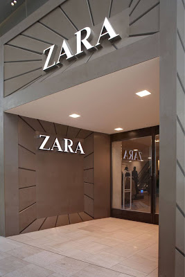 Zara Store Facade at Westfield London