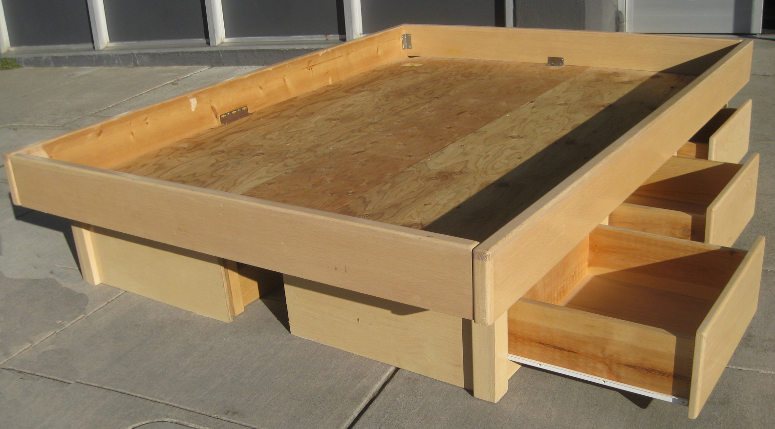 More About how to build queen platform bed with drawers