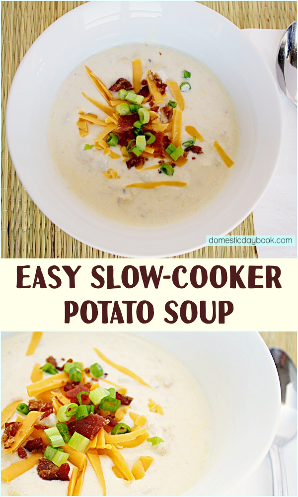 EasySlow-Cooker Potato Soup Recipe