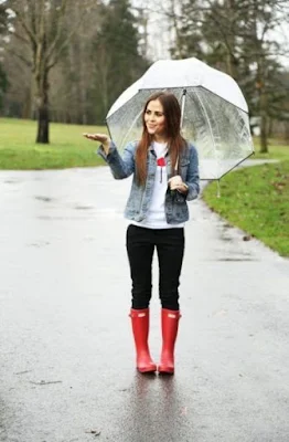 Como ficar estilosa nos dias de chuva.