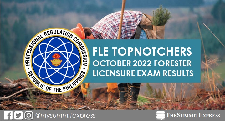 TOP 10 PASSERS: October 2022 Forester board exam result