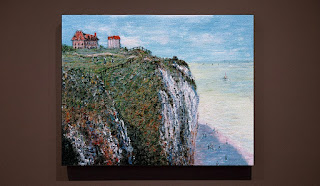 "Falaise à Dieppe", copie d'après Monet