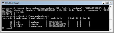 Kelas Informatika - Input Data Mahasiswa