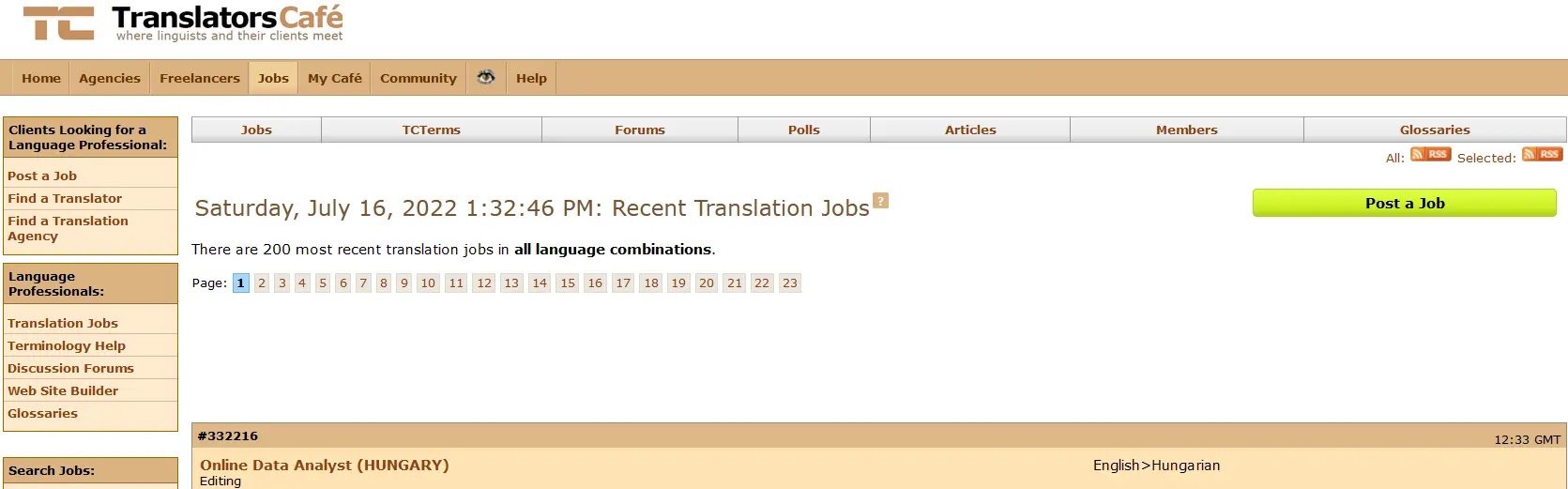 TranslatorsCafe-Best Remote Jobs Websites in 2022 - Creative Tricks 24