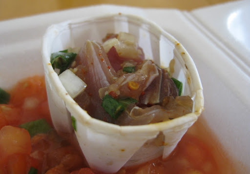 Ahi Poke and Lomi Salmon at Koloa Fish Market