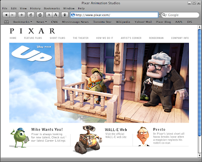 pixar up house. The official Pixar website