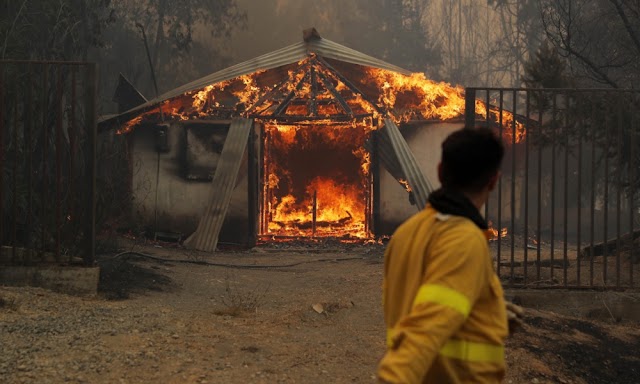 Incêndios florestais deixam mais de 10 mortos no centro-sul do Chile