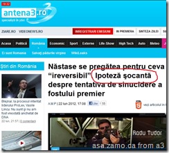 Nastase se pregatea pentru ceva 'ireversibil': IPOTEZA SOCANTA in tentativa de sinucidere a fostului premier