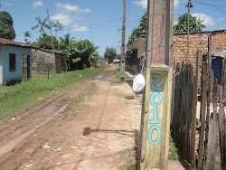 Our road in Laranjeira