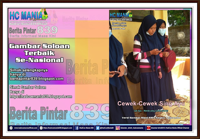 Gambar Soloan Terbaik Se Nasional khas Gambar Siswa-Siswi SMA 1 Ngrambe dari Buku Album Gambar Soloan Edisi 15