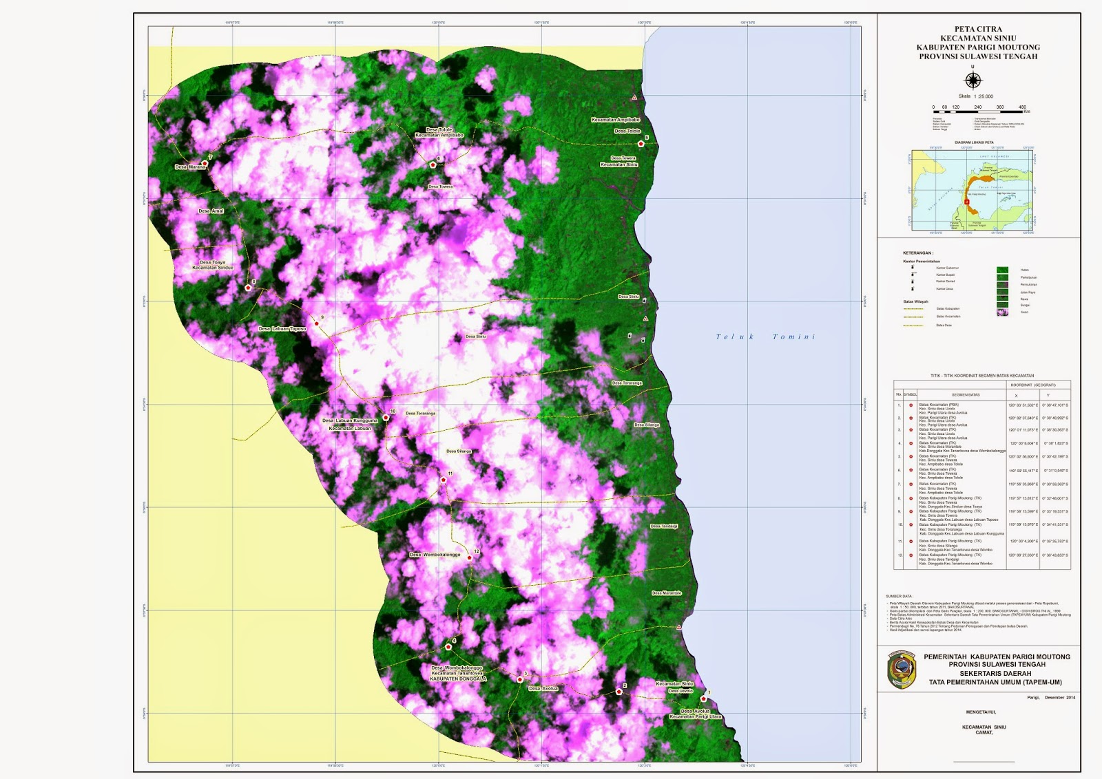 DATA SPASIAL GIS: verifikasi segmen peta batas kecamatan 