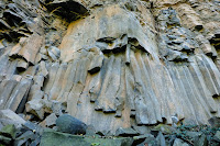 Cinglera de Fontfreda. Columnas de Basalto en Sant Joan Les Fonts. La Garrotxa. Girona.