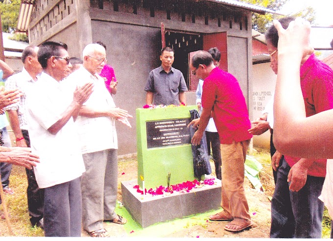 EM  S.T. Jem Inaugurate Road, Distributes materials