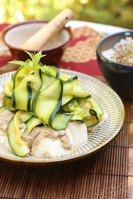 courgette marinée à la verveine