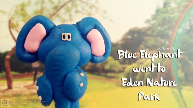 BLUE ELEPHANT WENT TO EDEN NATURE PARK