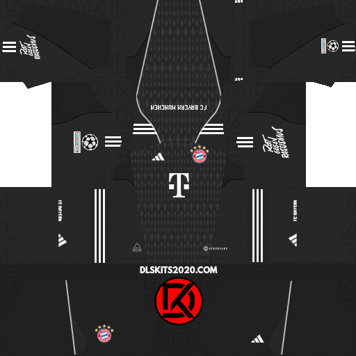 FC Bayern Munich DLS Kits 2023-2024 Adidas In Champions League - Dream League Soccer (Goalkeeper Home)