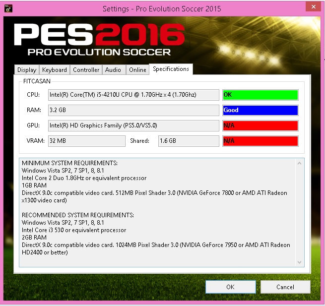 File Setting.exe PES 2016 | Patch PES Terbaru