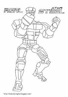 Real Steel Atom Fantasy Coloring Pages