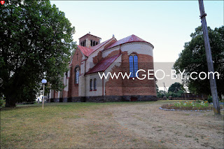 Chotow. Catholic church of the Sacred Heart of Jesus