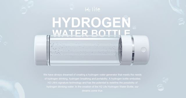 h2 life hydrogen water bottle