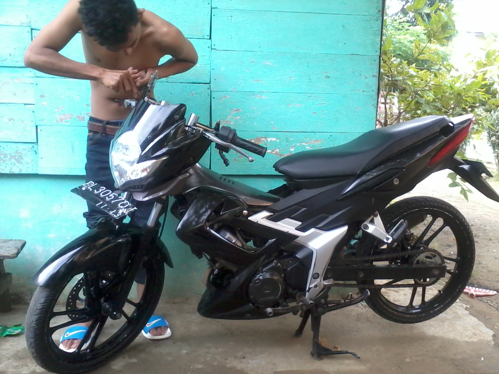 Modif Honda CS1 Ke Satria FU Senang Berkarya